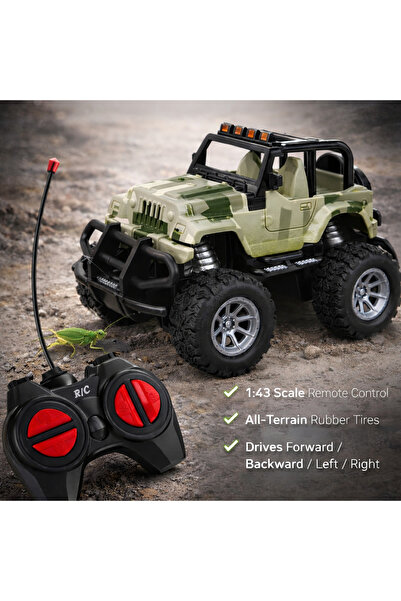 LEAN Moro Off-road R/C car 1:43 scale big wheels and suspension 6 years+