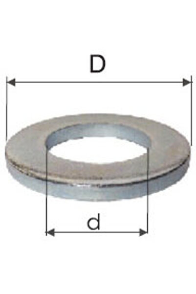 MK ȘAIBĂ ÎNGUSTĂ DIN ZINC M27 (28.1/50.0MM), 30/SET