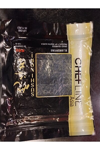 Chefline Asia NORİ YOSUN SUHSİ YOSUNU KURUTULMUŞ 125 GR 50 YAPRAK