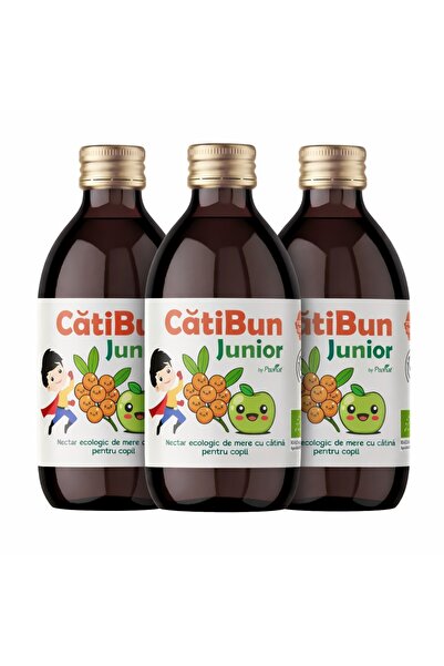 Pronat Nectar bio de mere cu catină, 3X 250ml CătiBun Junior