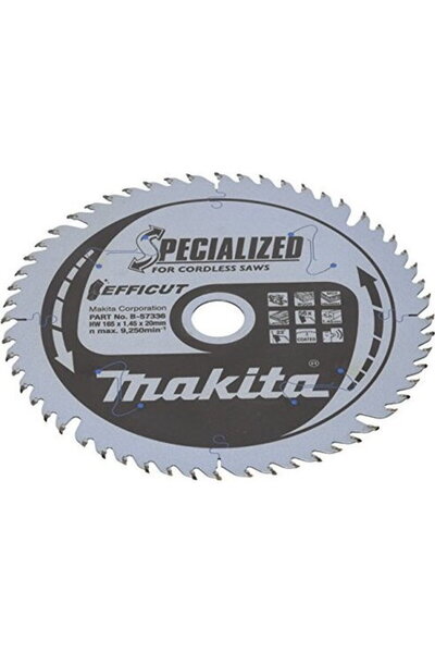 Makita Lamă de ferăstrău 165mmx56Z B-57336