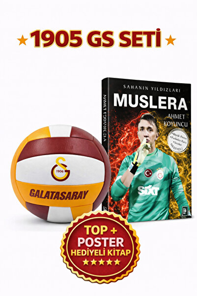 Galatasaray Voleybol Topu ve Muslera Kitap Poster Hediyeli Set