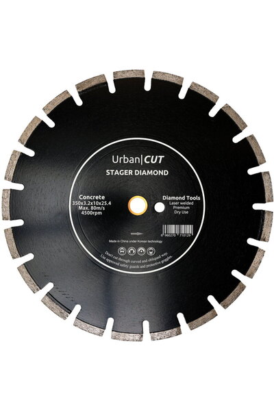 STAGER URBAN CUT Diamond Disc 350x3.2x10x25.4-P for concrete/asphalt
