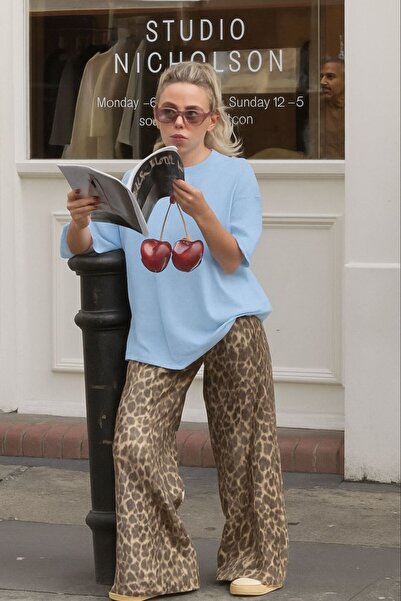 DM DOLCE MORE Cherry Printed Unisex T-Shirt Yb1