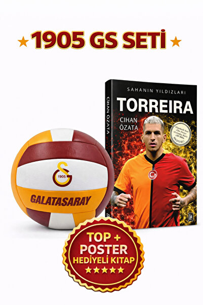 Galatasaray Voleybol Topu ve Torreira Kitap Poster Hediyeli Set