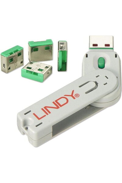 LİNDY Încuietoare port 4 buc. - Cod verde