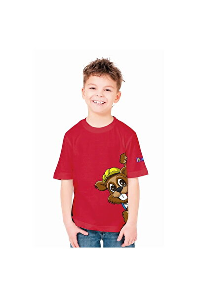 Generic Tricou pentru copii DEDRUŚ roșu, mărimi 10/146cm, 100% bumbac