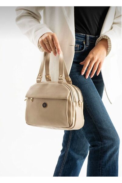 Sanmorris Women's 6-Compartment Medium Size Soft Faux Leather Shoulder Bag