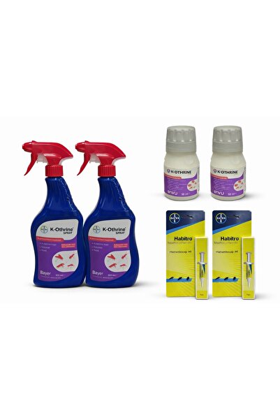 Bayer 6'lı Haşere Öldürücü – 2x K-Othrine Sprey 500 ml + 2x K-Othrine Sc 50 m...