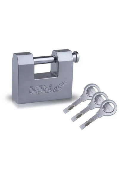 Generic Lacăt din fontă placat cu nichel, 70 mm, satinat