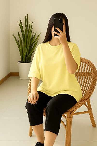 DM DOLCE MORE Plain Oversized Unisex T-Shirt Yb6