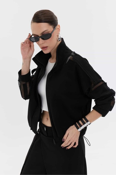 roibyardaözmen Design, Mesh Detailed Bomber Jacket