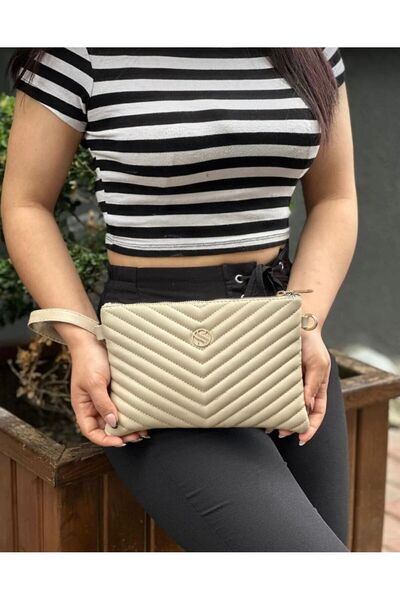 Sanmorris Women's Clunch Compartmentalized Handbag and Shoulder Bag