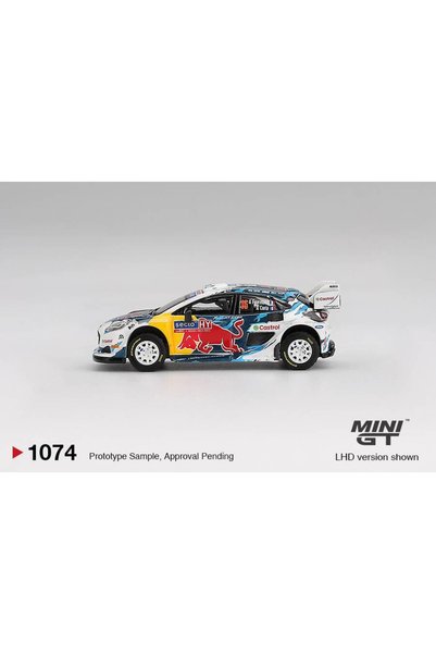 mini gt 1/64 فورد بوما رالي 1 # سيارة فورد إم-سبورت 16 طراز 2024 للراليات في فنلندا المركز الثالث MGT01074