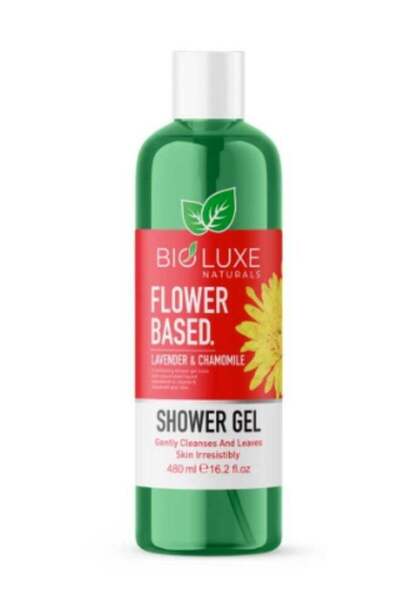 BIOLUX Natural Shower Gel with Flower Extracts, Lavender and Chamomile