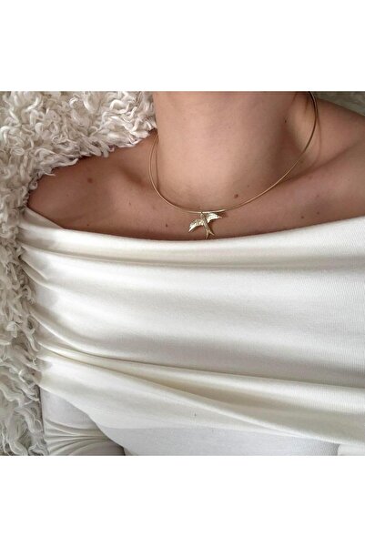 Alice İsstanbul Taşlı Kırlangıç Choker Kolye