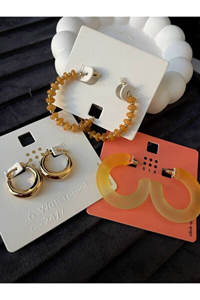Luxiva 3 Pieces of Premium Quality Women's Earrings
