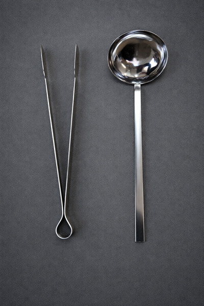 Umut 2 Parça Paslanmaz Çelik 30 Cm Maşa 28 Cm Kepçe Set Servis Takımı Servis ...