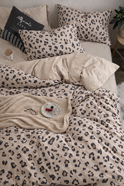 İQON Fitted Sheet Lı Duvet Cover Set Double Chtbej