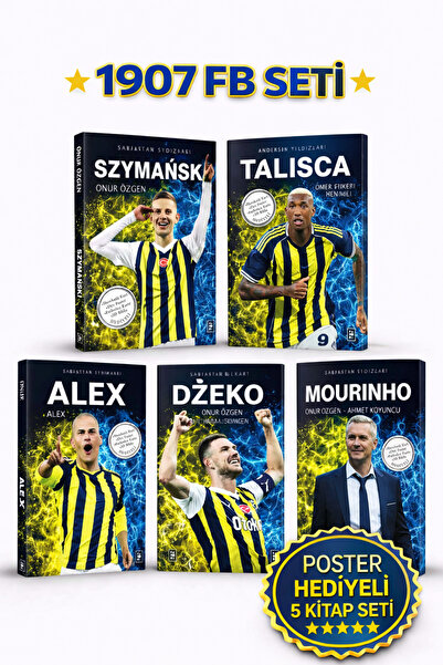 Parodi Yayınları Fenerbahçe Futbolcu Kitapları 5’li Set Poster Hediyeli