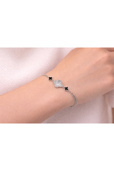 Silver Clover bracelet
