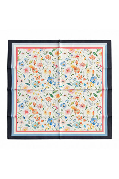 KUMSAL AKSESUAR Desenli Fular Bandana 55x55cm