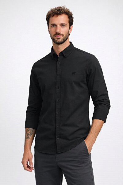 Bad Bear Victor Basic Long Sleeve Men's Shirt Black