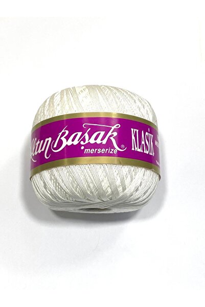 Altınbaşak Χρυσό Σχοινί Κουρτίνας Mercerized Νούμερο 40 Λευκό