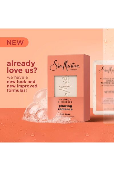 Shea Moisture Coconut Hibiscus Glowing Radiance Bar Soap 226 g Soap