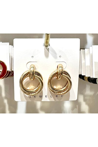 GLOW ACCESSORIES BAE أقراط متدلية من الفولاذ المقاوم للصدأ طراز زرا