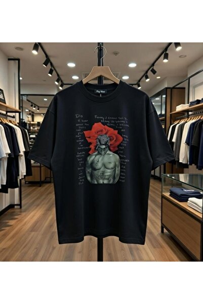 playwear Μπλουζάκι Rose Sportsman με στάμπα, 100% βαμβακερό, κανονική εφαρμογ...
