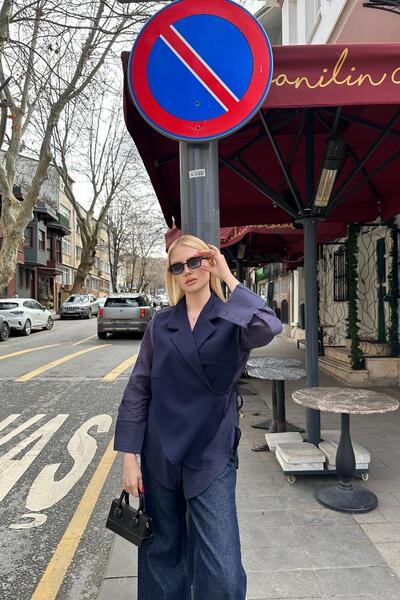 lizge giyim Chiffon Detail Jacket