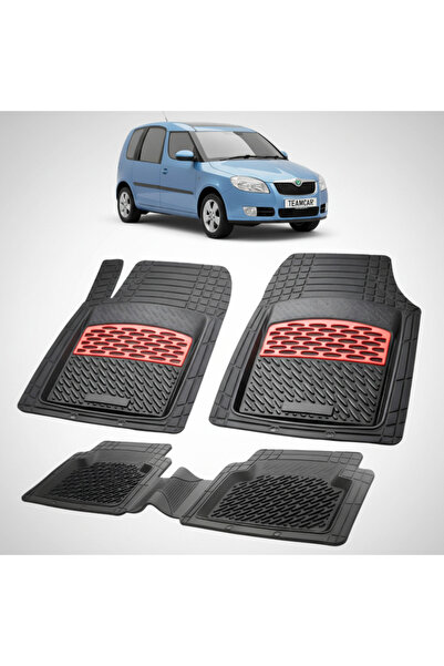TEAMCAR Covorase Skoda Roomster I Compatibile 2006-2015 | Red