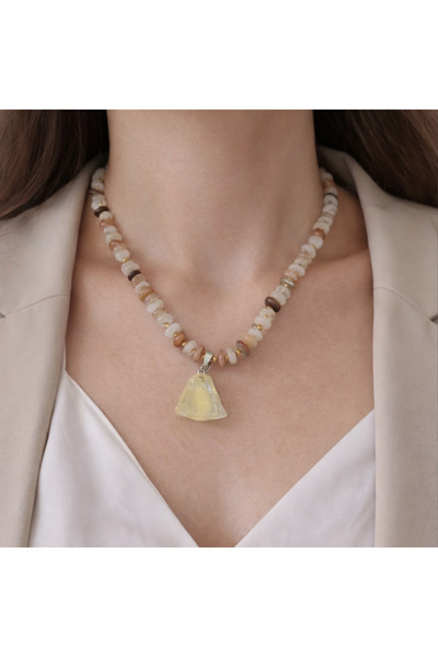 best bioenerji taş terapi Sunstone Amorphous Cut Natural Stone Pendant – Carr...