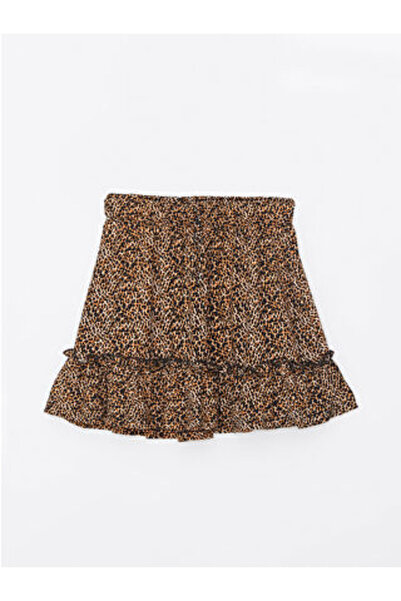 LC Waikiki Modanova Sezon Ecru Women's Flat Skirt with Zipper at the Waist