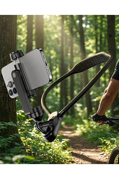 Epilons حامل الهاتف على الرقبة تصميم مرن ومتين للتصوير من منظور الشخص الأول