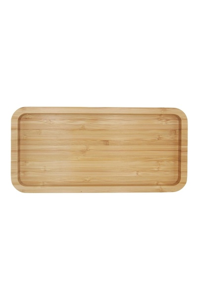 PUFO bamboo wooden platter for serving food, appetizers, sweets, candies, 25 ...