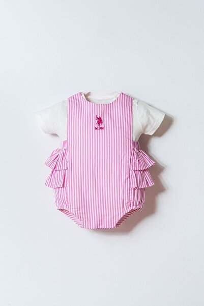 U.S. Polo Assn. U.S. Polo Assn Baby Girl Pink 2-Piece Set