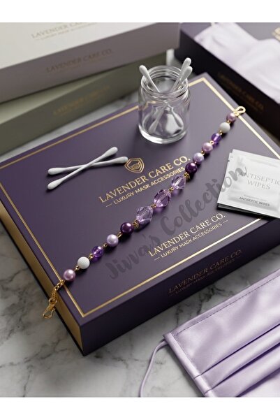 Jivva's Collection Special Design. Stylish Mask Holder with Colorful Stones