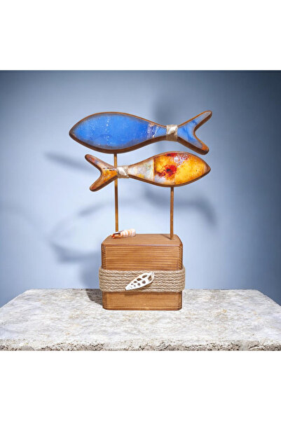 Buket Dekoratif Ahşap Balık Figürü