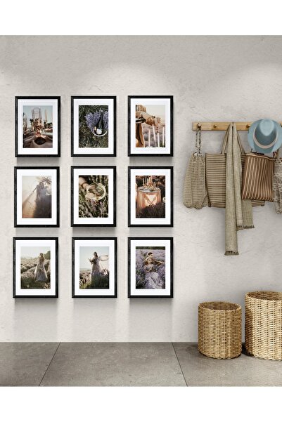Store Dokuzlu 20x30 Kolaj Ahşap Fotoğraf Çerçevesi Ev Dekorasyonu Duvar Tablo...