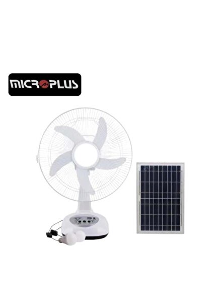 Micro Plus Table Fan 12 Inch PS-730 – AC/DC Charging with Night Light and USB
