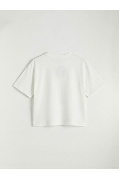 LC Waikiki Crew Neck Printed Girl's T-Shirt