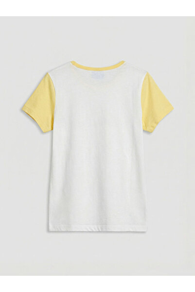 LC Waikiki Crew Neck Printed Girl's T-Shirt
