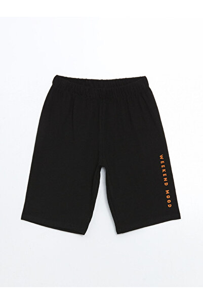 LC Waikiki شورت بيجامة للأولاد بخصر مطاطي أسود من GÜLİS GİYİM