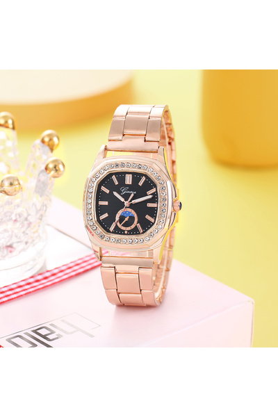GENERAL A women's watch with a stainless steel strap, featuring a stylish and...