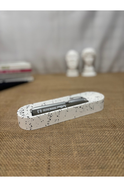 PAYATASARIM Concrete Signature Pen Holder and Desk Organizer