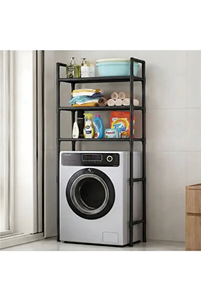 OEM Washing Machine Organizer Shelf 155x65x25cm, 3 Shelves, Durable Metal