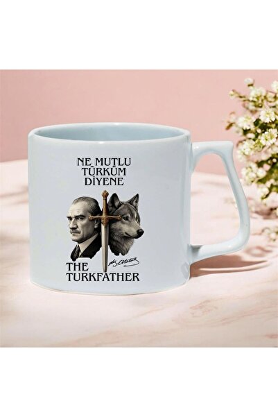 kubdekor The Turkfather Ne Mutlu Turkum Diyene Printed Luxury Mug Cup