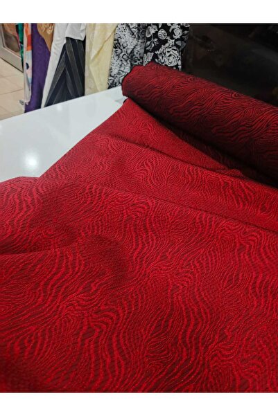 GrandTekstil 140 EN BORDO ŞARAP TON SİYAH DALGALI DESENLİ